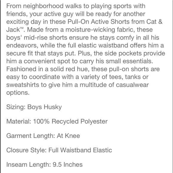 𝅺🍩NWT 3 Pack Boys Pull On Active Shorts Husky - Picture 4 of 5